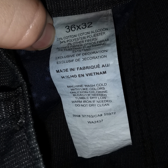 NEW Perry Ellis Slim fit MEN denim jeans 36X32 - Picture 6 of 10